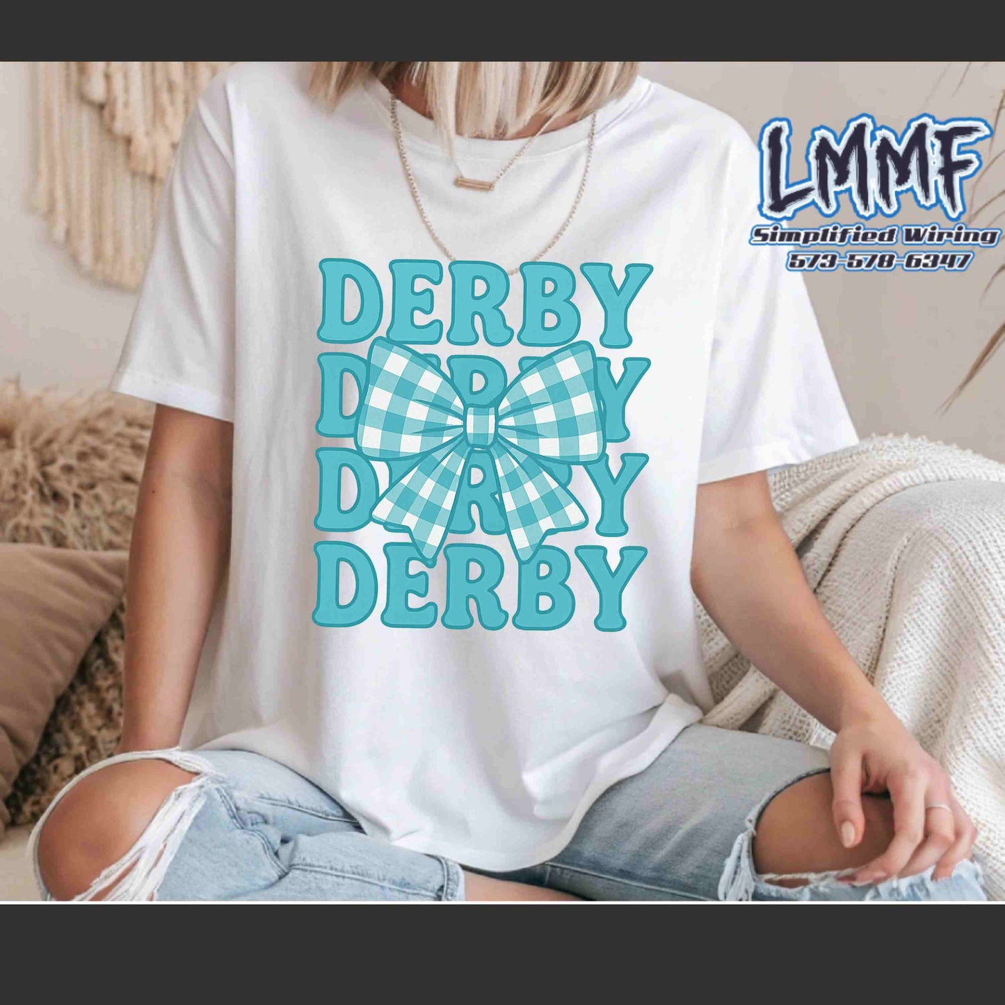Derby Bow shirt blue