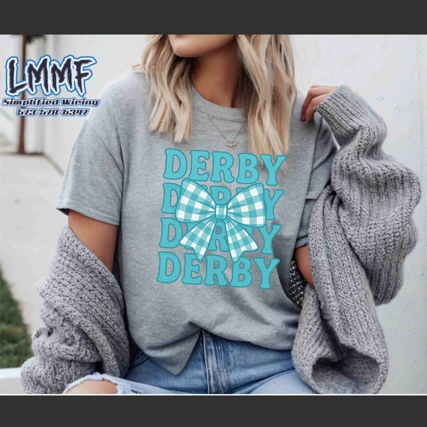 Derby Bow shirt blue