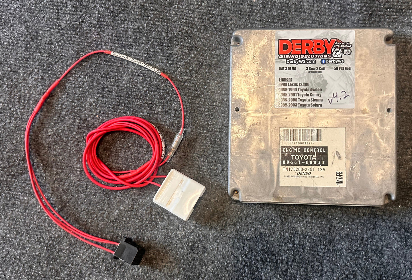 98-01 Toyota Camry (99-03 solara)(99-2000 Sienna)(98-99 Avalon)(98 Lexus es300) Harness and modded ecu Bundle