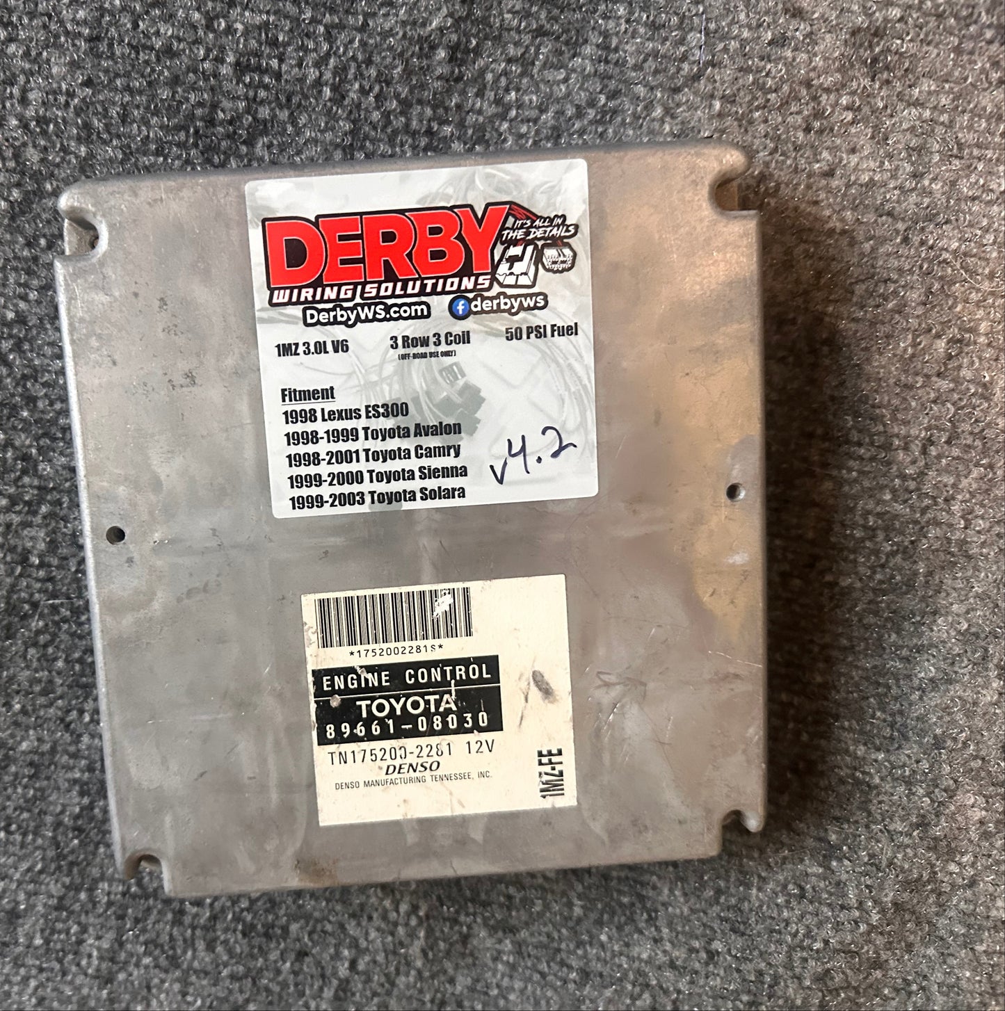 Toyota 1MZ 3 Row 3 Coil Derby Modded Computer (v6) V4.2