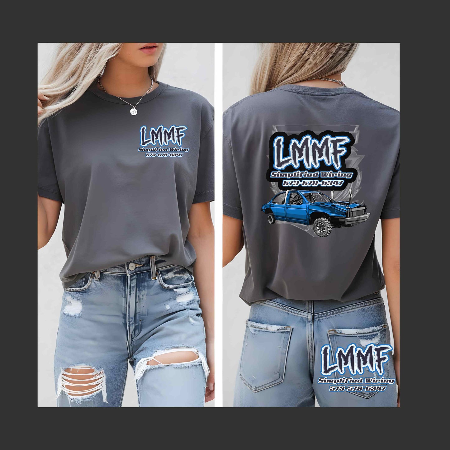 LMMF Shirt series - Blue Bubble lumina