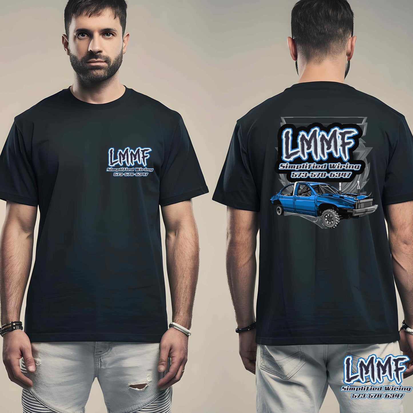 LMMF Shirt series - Blue Bubble lumina
