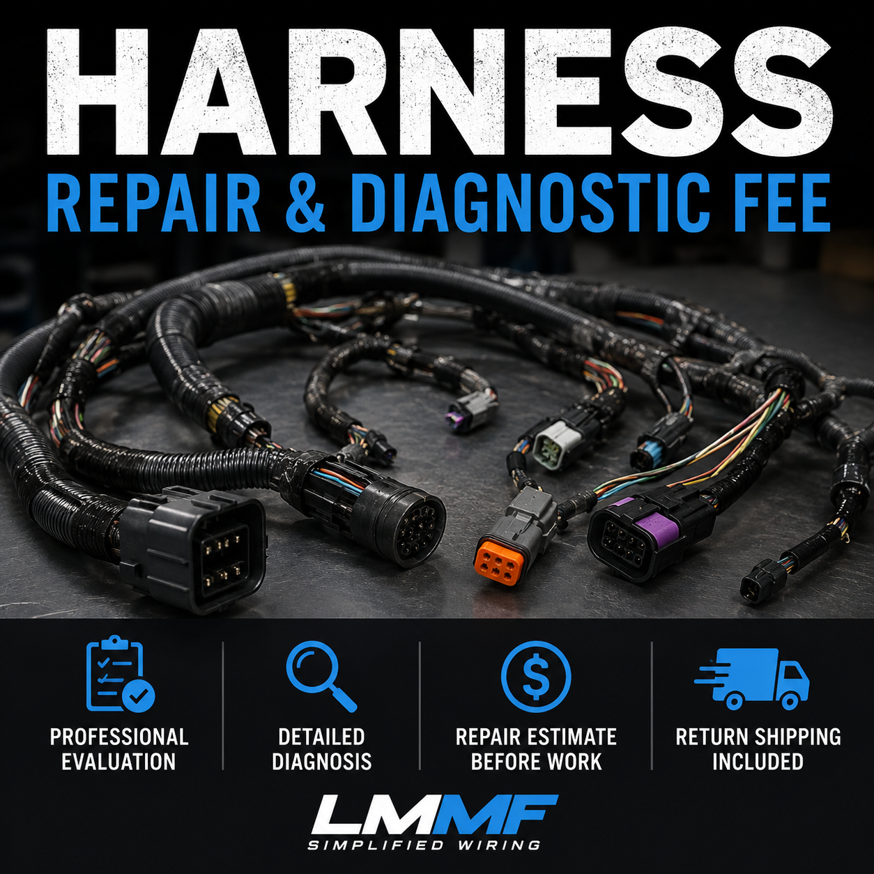 Wiring harness repair and diagnostic service by LMMF Simplified Wiring