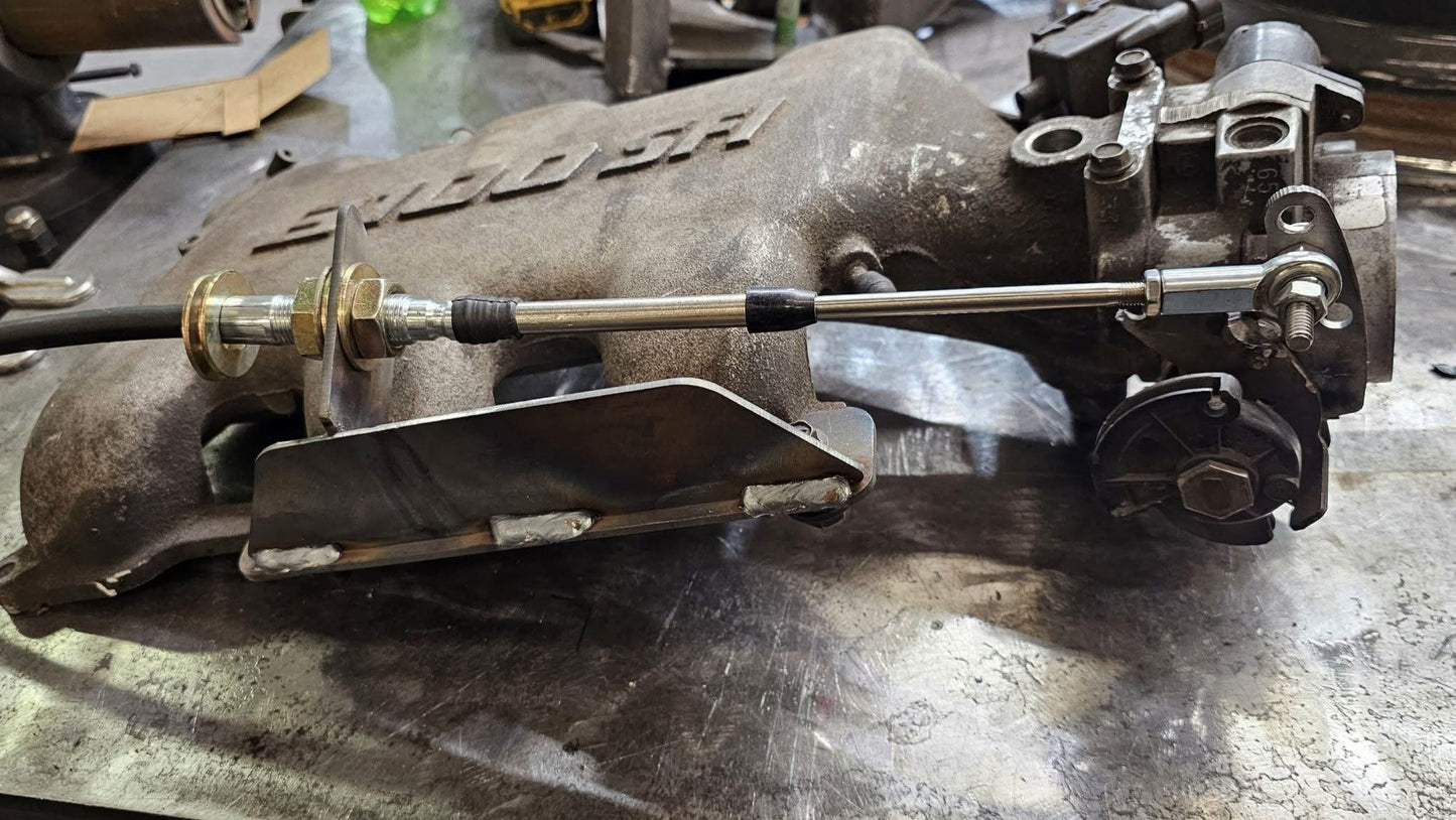 2000-2005 GM 3100 / 3400 Throttle Bracket – Aftermarket Pedal Adapter